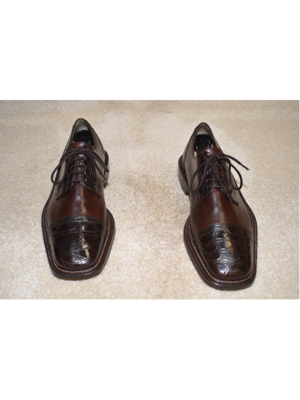 JULIO BLANCO "GENUINE CROCODILE" ITALY MADE OXFORDS 9 M $995